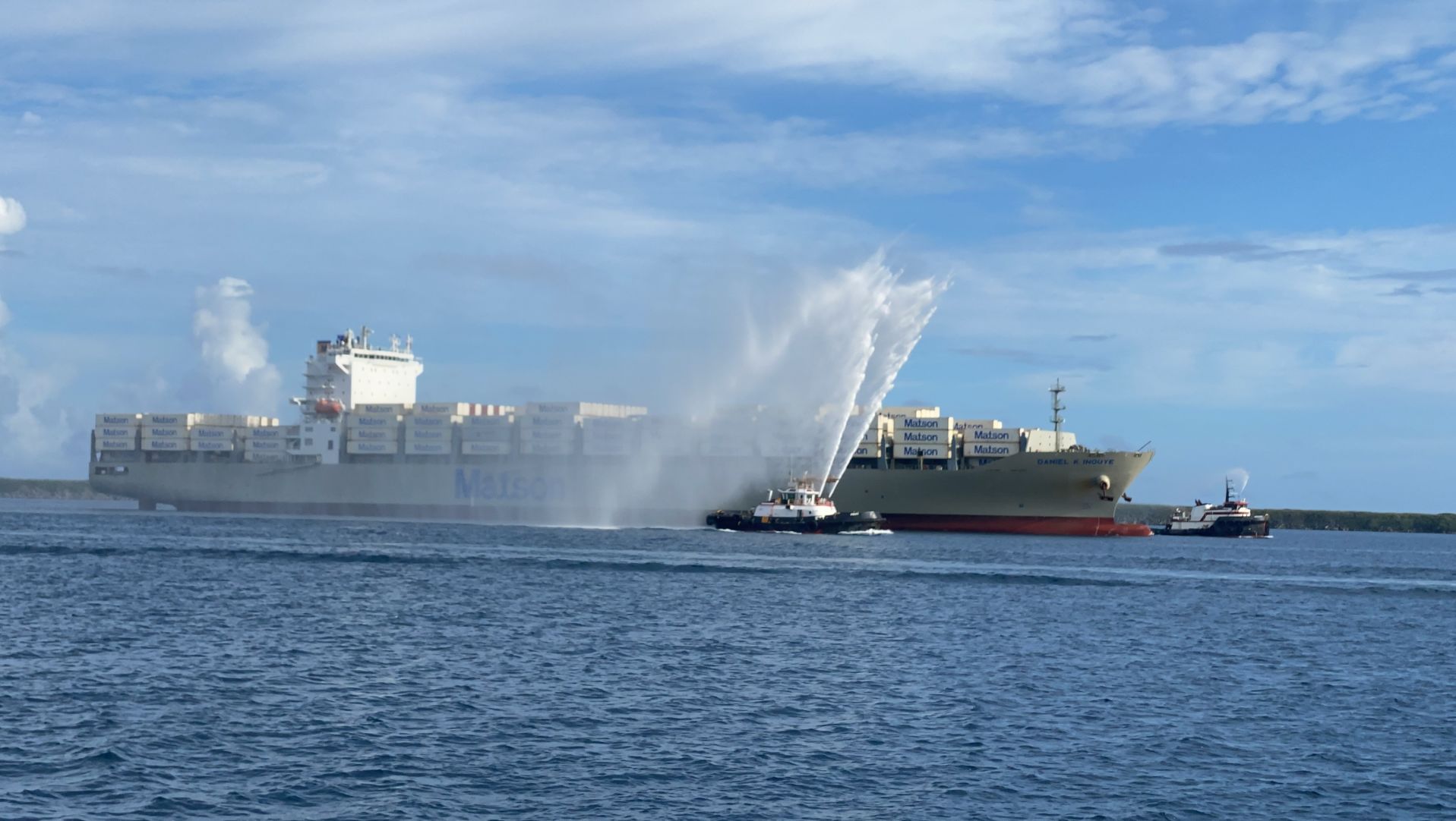 New Matson ship makes maiden Guam stop